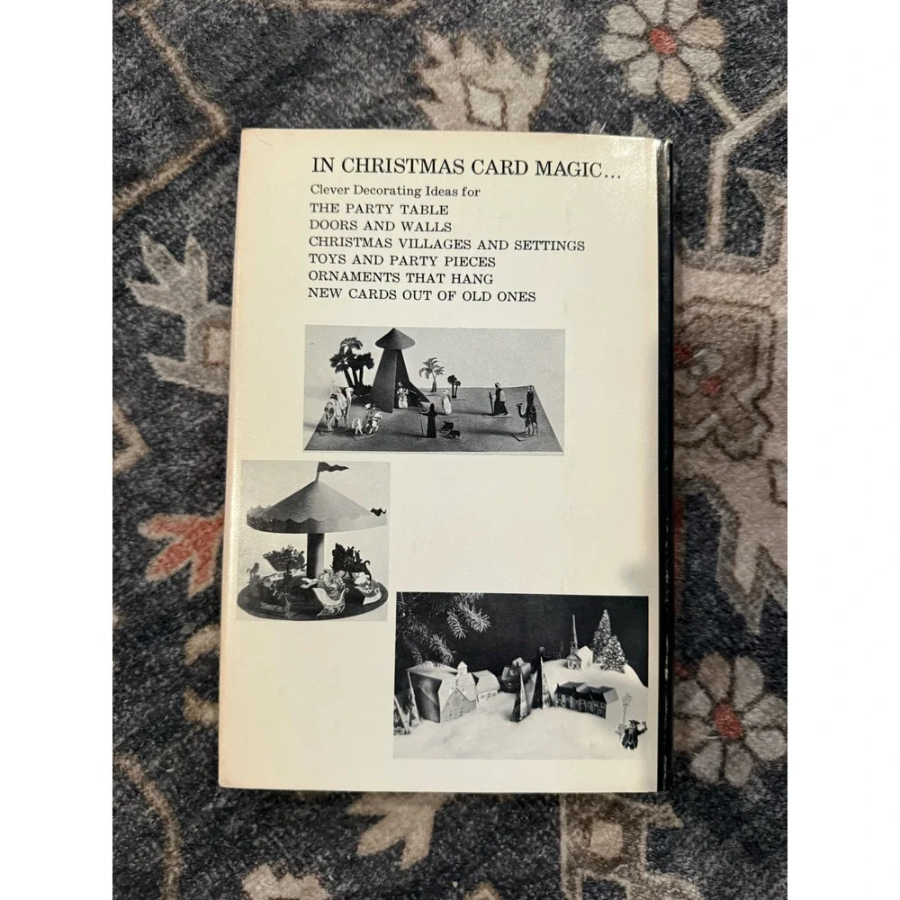 Christmas Card Magic Margaret Perry 1967 Vintage Holiday Craft Decor Book